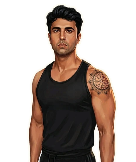 Illustration of coach Sumit Dahiya